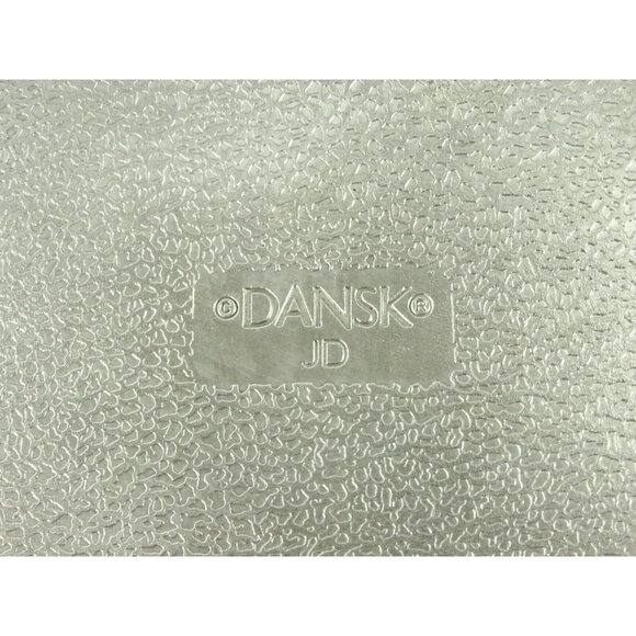 RARE Dansk JD MCM Metal Bowl Round Platter Big Assymetrical Atomic Spiral Curved - Picture 11 of 15